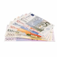 Euro banknotes set